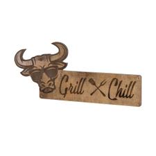 Szyld drewniany „Grill & Chill“