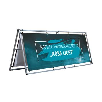 Mobilny baner stojacy w kształcie litery A "Moba Light"