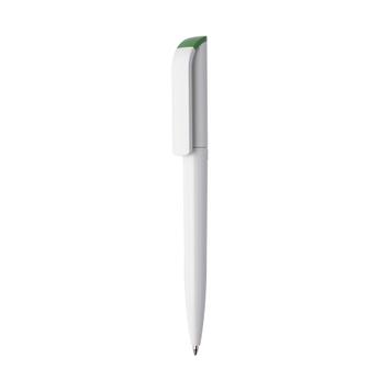 Długopis "Effect Green"; kolor biały