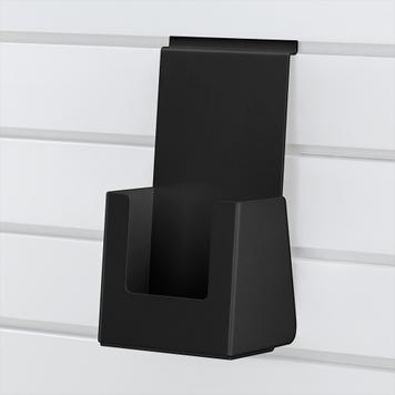 Stalowy pojemnik na prospekty do paneli ściennych FlexiSlot® czarny