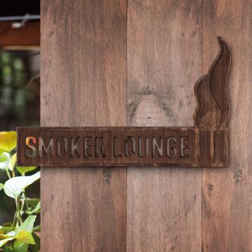 Szyld drewniany Madera „Smoker Lounge“