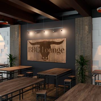 Szyld drewniany Madera „BBQ Lounge“