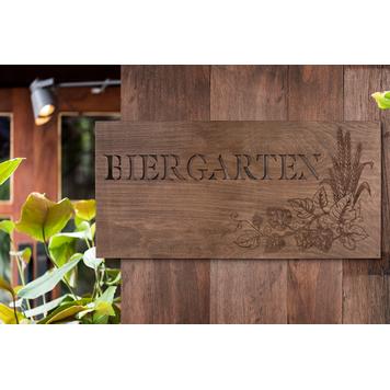 Szyld drewniany Madera „Biergarten“