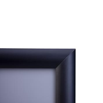 Ramka zaciskowa, profil 25 mm anodowany na czarno, narożniki po skosie