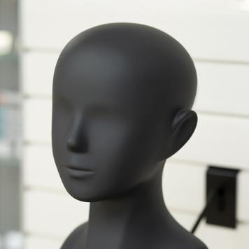 Ekspozytor w kształcie głowy manekina  „Greyhead“